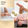 2 Pcs Solid Brass Hand Exercise Balls, Metal Baoding Balls for Hand Grip and Finger Dexterity, 1.5 Inch Diameter, Pouch Included view 3