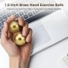 2 Pcs Solid Brass Hand Exercise Balls, Metal Baoding Balls for Hand Grip and Finger Dexterity, 1.5 Inch Diameter, Pouch Included view 4