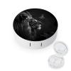 Black And White Lion Butterfly Contact Lens Case Box Holder Container Daily Contact Lens Organizer for Travel Daliy Use view 1
