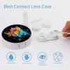 Atom Symbol Watercolor Contact Lens Case Box Holder Container Daily Contact Lens Organizer for Travel Daliy Use view 3