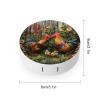 Chicken Rooster Garden Flowers Contact Lens Case Box Holder Container Daily Contact Lens Organizer for Travel Daliy Use view 2