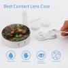 Chicken Rooster Garden Flowers Contact Lens Case Box Holder Container Daily Contact Lens Organizer for Travel Daliy Use view 3
