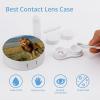 African Lion at Lake in National Park Contact Lens Case Box Holder Container Daily Contact Lens Organizer for Travel Daliy Use view 3