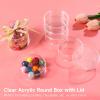 12-Pack Clear Acrylic Round Boxes with Lids, 3.1-Inch Containers for, Jewelry, and Party Treats view 2