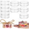 12-Pack Clear Acrylic Round Boxes with Lids, 3.1-Inch Containers for, Jewelry, and Party Treats view 4
