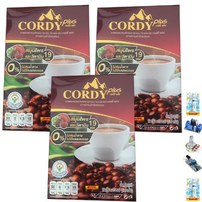 10 Sachets/Pack (120g) 0% Sugar Delicious Intense Much Mellow Fruit Snack CordyPlus Coffee 24 Natural Extracts (of 3) By Thaigiftshop [Get Free Tomato Facial Mask]