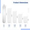 48 Pairs White Sublimation Socks, Heat Transfer Jigs with 4 Different Sizes view 2