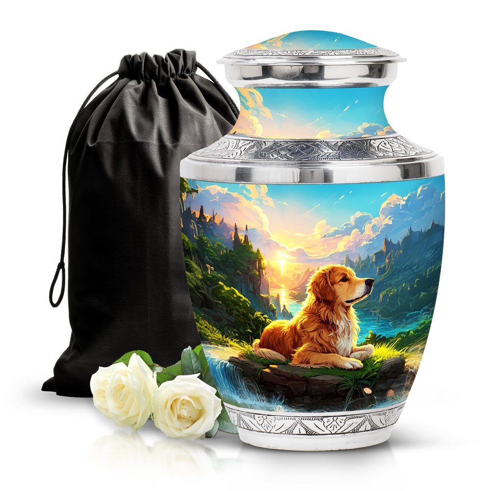 Dog Urn for Ashes Large Urns for Human Ashes Adult Male 10 Inch Large