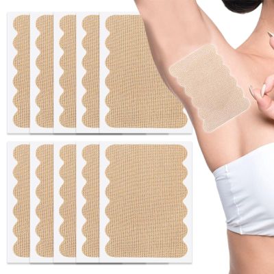 Sweat Pads, 10 Pieces Underarm Sweat Pads for Men and Women, Blocker Protectors with Elastic Shield High Sweat Absorption for Shirts Dress Travel Body