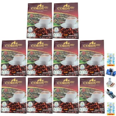 Delicious Intense Much Mellow Fruit Snack CordyPlus Coffee 24 Natural Extracts 10 Sachets/Pack (120g) 0% Sugar Set 10 C309 By Thaigiftshop [Get Free Tomato Facial Mask]