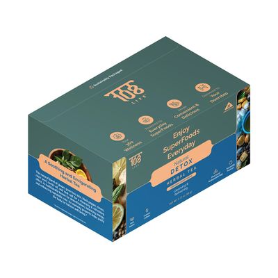 108LIFE - Natural Detox Green Tea | Herbal Tea | Green Tea Bags | A Soothing and Invigorating Herbal Tea for Natural Detoxification