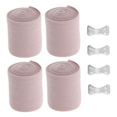 MAGICLULU 4pcs Compression Bandage Wraps: Self-Closing Elastic Wraps for Arms Legs Knee Body Support - for Home Gym Outdoor Supplies
