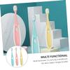 COLLBATH 3Pcs Toothbrush Soft Bristled Design for Gentle Cleaning Ergonomic Handle for Hands Travel Friendly Teeth Brush Multi Functional Tongue Cleaner view 3