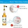 Coffee Syrup Pump for Monin 750ml Glass Bottles with Tip Cover Included, 2Packs, Gold view 2