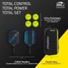 PicklePro Max Pickleball Paddle Set 2 Carbon Fiber Max Series Thermoformed Paddles with CAS Surface, 4 Rotational Outdoor Balls & Protective Carry Bag USAPA Approved, Tournament-Grade Performance view 2