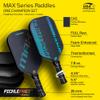 PicklePro Max Pickleball Paddle Set 2 Carbon Fiber Max Series Thermoformed Paddles with CAS Surface, 4 Rotational Outdoor Balls & Protective Carry Bag USAPA Approved, Tournament-Grade Performance view 3