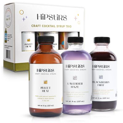 HipStirs Summer Cocktail Syrup Variety Pack: Sweet Heat, Lavender Haze & Blackberry Mint | Craft Drink Mixers Made with Natural Ingredients | Small Batch, Non-GMO, Vegan Drink Syrups | 8 Oz, Pack of 3