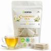 Blentolia Chamomile Tea Bags 30 Count Caffeine-Free Herbal Tea for Relaxation and Better Sleep Individually Packed Whole Flower Bags view 1