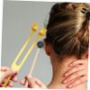 BESPORTBLE 1 Set Aluminum Alloy Tuning Fork for Sound Therapy Frequency Clinical Ear Cleaning Tool with Hammer for Meditation and Relaxation view 4