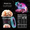 Cold Case Ice Cream Miami Ice Flavor - Gourmet Pina Colada Ice Cream with Roasted Balsamic Strawberry Jam Swirls - 1 Case, 6 Pints,16 oz/Pint (Frozen) view 2