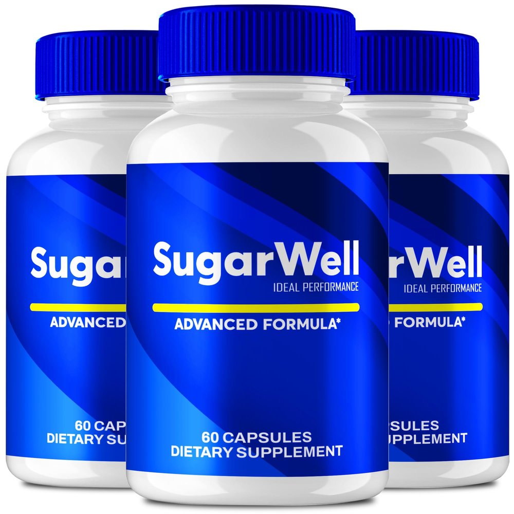 SugarWell Capsules, Official SugarWell Advanced Blood Formula Supplement Pills - Maximum Strength, All Natural Healthy Circulation & Stable Levels, Advanced Sugar Well Health Reviews (3 Pack)