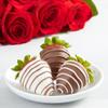 Sharis Berries 12 Classic Red Roses & 6 Chocolate Covered Strawberries Gift Set | Chocolate & Fresh Flower Gift Box | Mother's Day, Anniversary, Celebrations & Thank Yous view 2