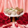 Sharis Berries 12 Classic Red Roses & 6 Chocolate Covered Strawberries Gift Set | Chocolate & Fresh Flower Gift Box | Mother's Day, Anniversary, Celebrations & Thank Yous view 3