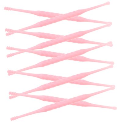 HAPINARY 12pcs Plastic Ear Wax Remover Earwax Cleaner Tool Spiral Ear Wax Remover Cleaner No Harmful Substances Easy to Carry Random Color