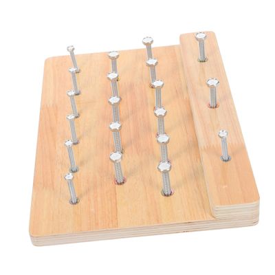 Abaodam Finger Strength Tools Hand Therapy Pegboard Home Rehabilitation Device for Hand Flexibility