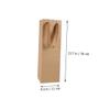 10-Pack Kraft Paper Wine Bags Handles Portable Red Wine Wrapping Pouches Carrier Bags view 2