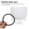 Hoement 2pcs Singing Bowl Rubber Rings Meditation Bowl Mat Cushion for Enhanced Sound Quality Black Rubber Gasket for Tibetan Instruments view 4