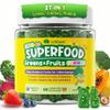 Kids Multivitamin Gummies w/Super Greens, 30 Veggie, Fruit, Iron, Daily Vitamin A C E D3 B12, Zinc, Probiotic, Shiitake, Kids Vitamins for Picky Eater Growth, Immunity, Digestion, Sugar Free, 60Cts view 1