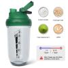 20 oz protein shaker bottle, TRITAN Plastic, BPA/BPS Free Whey Protein Drink Cups for Pre-Workout and Gym, Blender Shaker for Blending Protein Shakes, Overnight Oats and Smoothies (green) view 4