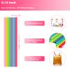 [100 Pcs] Colorful Disposable Cocktail Short Straws - 5.12'' Long 0.24'' Diameter Plant-Based Drinking Straws for Whiskey Bar Club Coffee Soda Party Cold Drinks view 2
