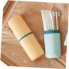 PLAFOPE 4Pcs Travel Toothbrush Holder Portable Toothbrush and Toothpaste Case Compact Bathroom Cup for Travel Hiking and Outdoor Activities view 4