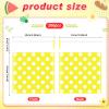 Gersoniel 200 Pcs Cookie Bags, 4 x 4 in Self Sealing Cellophane Treat Bags Plastic Goodie Snack Bag Striped Polka Dot Candy Gift Bag for Summer Birthday Wedding Party Favors(Yellow) view 2