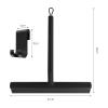 Silicone Shower Squeegee for Glass Doors,Bathroom Glass Shower Door Squeegee,Household Window Mirror Squeegee,Cleaning Tile Wall,Car (Black) view 3
