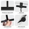 Silicone Shower Squeegee for Glass Doors,Bathroom Glass Shower Door Squeegee,Household Window Mirror Squeegee,Cleaning Tile Wall,Car (Black) view 4
