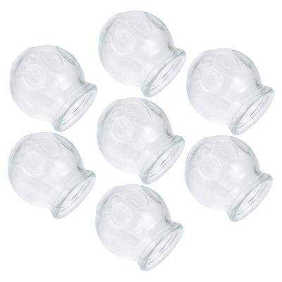 Healvian 7pcs Glass Cupping Therapy Professional Suction Cups for Body Care Household Massager for Muscle Relief and Improved Blood Flow to Use