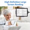 10X Magnifying Glass for Reading Floor-Standing with Adjustable LED Light Rechargeable Hands-Free Magnifier for Reading, Sewing & Crafts, Stepless Dimming Magnifying Glass with Light and Stand view 2