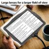 10X Magnifying Glass for Reading Floor-Standing with Adjustable LED Light Rechargeable Hands-Free Magnifier for Reading, Sewing & Crafts, Stepless Dimming Magnifying Glass with Light and Stand view 3