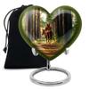 Remembrate Native American Curns for Human Ashes for Mother - Green Burial Urns for Human Ashes Adult Male and Female 8 Inch - Burial Urn for Husband and Wife Remains view 1