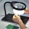 10x Desktop Magnifying Glass with 36 Led Lamp Repair High Definition Old Man Reading Newspaper Big Mirror Hd Magnified Diamond Antique view 2