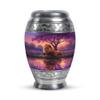 Remembrate Lion Small Urns for Human Ashes Adult Female and Male - Trees Urn for Ashes for Women Mini 3 Inch - Purple Travel Keepsake Urn for Mom and Dad Remains view 1