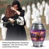 Remembrate Lion Small Urns for Human Ashes Adult Female and Male - Trees Urn for Ashes for Women Mini 3 Inch - Purple Travel Keepsake Urn for Mom and Dad Remains view 4