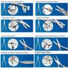 16Pcs Optical Eyeglass Pliers Kit, Portable Eyeglass Repair Kit with Storage Bag, with 8 Pliers and 6 Screwdrivers, 1 Tweezers and Crochet Hook, for Glasses Repair view 4
