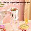 Portable Salad Fruit Cup with Fork 500ml Leakproof To-Go Breakfast Yogurt Cup Double-Layer Strainer Design for Picnic, Work, Travel, School (Yellow) view 2