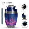 Butterfly Memorial Urn for Ash for Women - Large Blue Urn for Adult Male - Flowers Cremation Urns for Human Ashes Adult Female - Pink Urns for Human Ashes Female - 10 Inch view 2