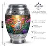 JAGLASH Rabbit Cremation Funeral Urn for Human Ashes Adult Male, Flower Memorial Brown Burial Urns for Human Ashes Mother & Father, Large Urn for Decorative, 10 Inch view 2