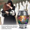 JAGLASH Rabbit Cremation Funeral Urn for Human Ashes Adult Male, Flower Memorial Brown Burial Urns for Human Ashes Mother & Father, Large Urn for Decorative, 10 Inch view 3